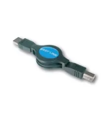 USB 1.1 Makaralı Kablo, USB-A erkek/USB-B erkek, 1.20 metre