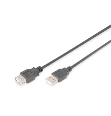 USB 2.0 Uzatma Kablosu, USB A Erkek - USB A Dişi, 1.80 metre, AWG 28, USB 2.0 uyumlu, UL, siyah renk