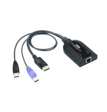 USB DisplayPort Sanal Medya KVM Adaptörü (Akıllı Kart Okuyucu ve Audio De-Embedder Destekler)<br>
USB DisplayPort Virtual Media KVM Adapter (Support Smart Card Reader and Audio De-Embedder)