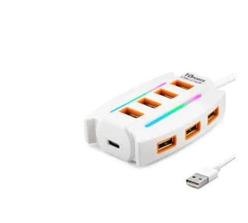 Usb Hub 10*Usb 1.2M Beyaz HDX7037