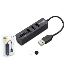 Usb Hub 3*Usb + Sd + Tf Siyah HDX7009
