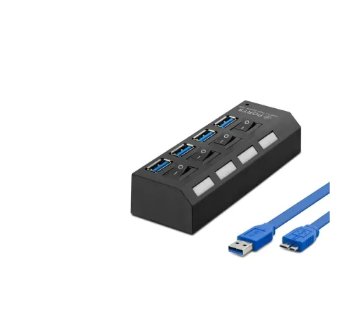 Usb3.0 Hub 4*Usb 50Cm Siyah HDX7023
