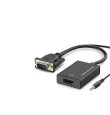Vga To Hdmı F Çevirici + Audıo 1080P Siyah HDX7794