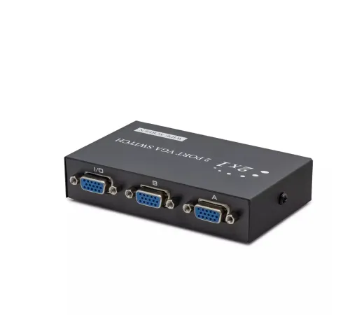 Vga Switch 54 Mhz 2 Giriş 1 Çikiş Butonlu Geçiş 2 Port HDX1280