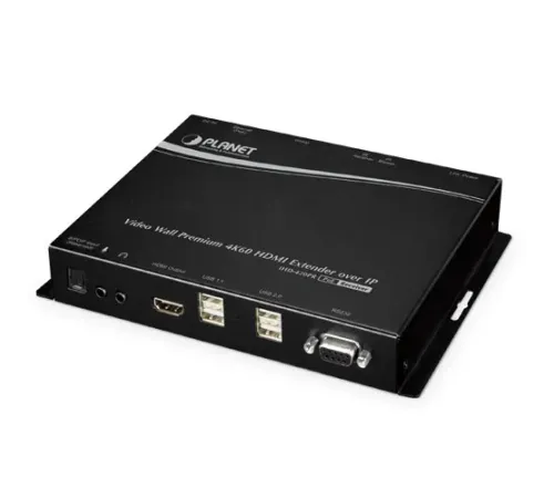 Video Wall 4K/60 HDMI & USB over IP Receiver with PoE