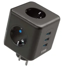 Winnboss Akım Korumalı Isıya Dayanıklı 3 lü Duvar Tipi Priz 3 Adet USB 3440