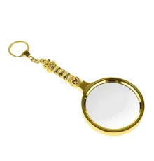 X90Mm Tüm Metal Altın Renkli Hediye Büyüteç Optik Lensler Ile Çinko Alaşım Metal Çerçeve