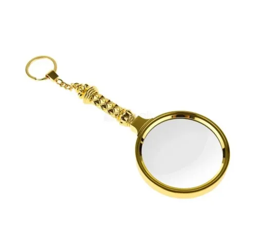 X90Mm Tüm Metal Altın Renkli Hediye Büyüteç Optik Lensler Ile Çinko Alaşım Metal Çerçeve