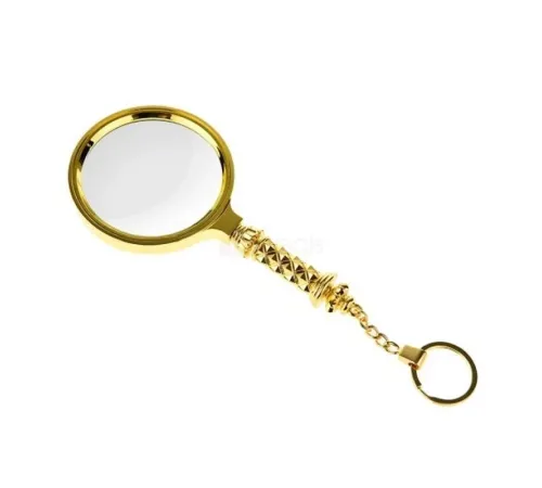 X90Mm Tüm Metal Altın Renkli Hediye Büyüteç Optik Lensler Ile Çinko Alaşım Metal Çerçeve