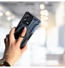 XİAOMİ REDMİ NOTE 12 5G YÜZÜKLÜ STANDLI TANK KILIF (ARMOR MILITARY CASE) LACİVERT