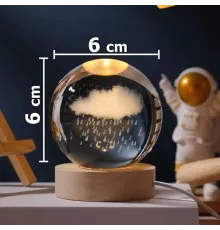 Yağmur Bulutu Işıklı Cam Küre Kod 58