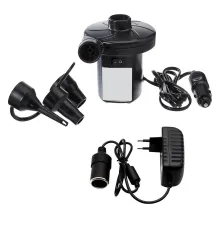 Yatak - Havuz Şişirme Boşaltma Pompası Araç Çakmak + 220V Çift Başlık