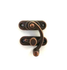 Yay Gözü, Ahşap Kutu Klipsi - Büyük 37x45 mm, Antik, 100 Adet