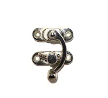 Yay Gözü, Ahşap Kutu Klipsi - Küçük 28x33 mm, Nikel, 100 Adet