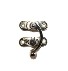 Yay Gözü, Ahşap Kutu Klipsi - Küçük 28x33 mm, Nikel, 100 Adet