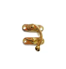 Yay Gözü, Ahşap Kutu Klipsi - Küçük 28x33 mm, Sarı, 1 Adet