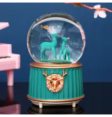 Yeşil Geyik Kar Küresi Küçük Boy JM2105-45