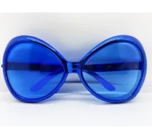 Yeşilçam Temalı Parti Gözlüğü Mavi Renk 7x16 cm