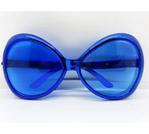 Yeşilçam Temalı Parti Gözlüğü Mavi Renk 7x16 cm