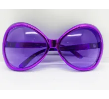 Yeşilçam Temalı Parti Gözlüğü Mor Renk 7x16 cm