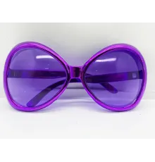 Yeşilçam Temalı Parti Gözlüğü Mor Renk 7x16 cm