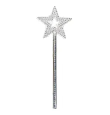 Yıldız Model Peri Asası Melek Asası Prenses Asası Metalize Gümüş Renk