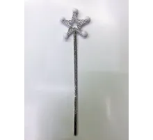 Yıldız Peri Asası Sihirli Değnek Beyaz Ponponlu