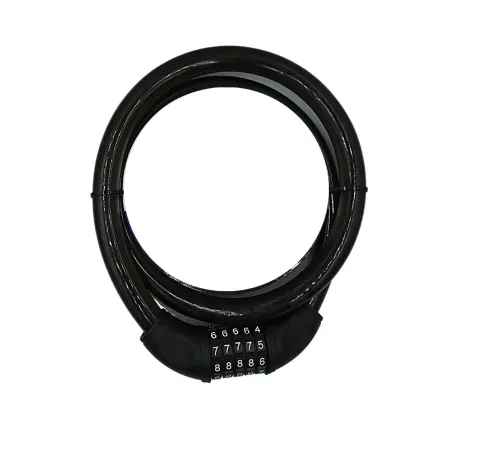 YM-747 120cm 20mm 5 Şifreli Siyah Motorsiklet Kilidi