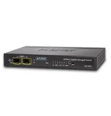 Yönetilebilir Gigabit Masaüstü Tip Switch (Managed Gigabit Desktop Switch)<br>
8-Port 10/100/1000Mbps<br>
Dual Power : 1 x (Port 8) IEEE 802.3af/at PoE+ 48~56V DC in-line power, 12V DC güç adaptörü takılabilir<br> 
2-Port 100/1000X mini-