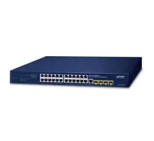 Yönetilebilir Gigabit Switch (Managed Gigabit Switch)<br>
24-Port 10/100/1000T<br>
4-Port 100/1000X SFP<br>
1 x Konsol port