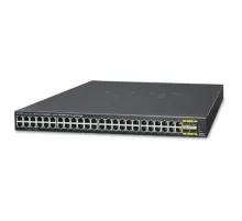 Yönetilebilir Gigabit Switch (Managed Gigabit Switch)<br>
48-Port 10/100/1000Base-T<br>
4-Port 100/1000Base-X SFP yuva<br>
1 x Konsol port