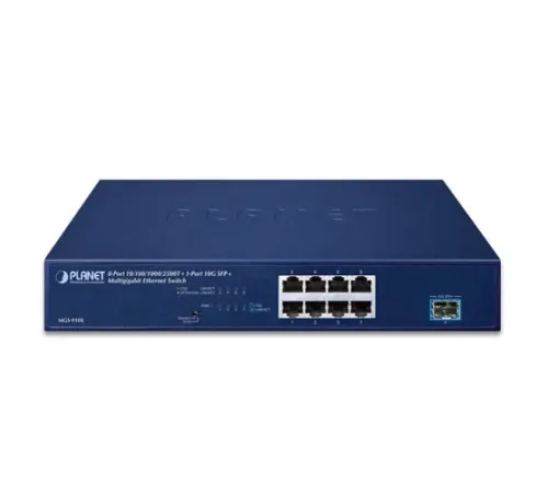 Yönetilemeyen Gigabit Switch (Unmanaged Gigabit Switch)<br>
8-Port 10/100/1000/2500T<br>
1-Port 10GBASE-X SFP+ yuva