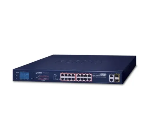 Yönetilemeyen Switch (Unmanaged Switch)<br>
12-Port 10/100TX 802.3af/at PoE+ Injector (port-5 ile port-16 arası) (Port başına 32 watt)<br>
4-Port 10/100TX 802.3bt PoE++ Injector (port-1 ile port-4 arası) (Port başına 60 watt)<br>
PoE Güç