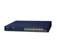 Yönetilemeyen Switch (Unmanaged Switch)<br>
24 x 10/100BASE-TX 802.3at PoE+ (Port-1 ile Port-24 arası) (Port başına 30.8 watt) (PoE Güç Bütçesi maks. 190 Watt)<br>
1 x 10/100/1000BASE-T<br>  
1 x 1000BASE-X SFP arayüz (Gigabit bakır comb