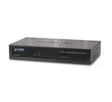 Yönetilemeyen Switch (Unmanaged Switch)<br>
8-Port 10/100/1000Base-T<br>
Harici güç adaptörü