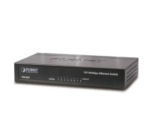 Yönetilemeyen Switch (Unmanaged Switch)<br>
8-Port 10/100Base-T