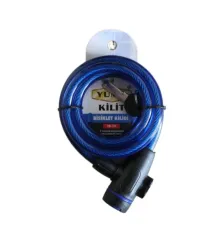 Yuma YM- 734 150cm Mavi Bisiklet Kilidi