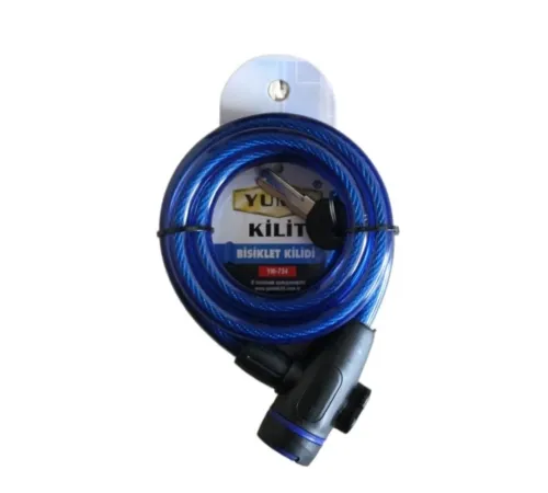 Yuma YM- 734 150cm Mavi Bisiklet Kilidi