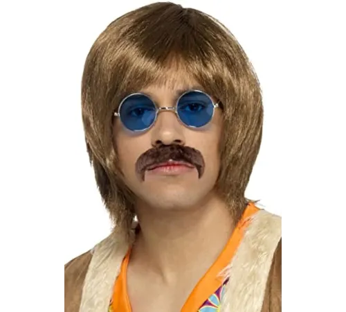 Yuvarlak Cam John Lennon Tarzı Gümüş Çerçeveli Mavi Gözlük