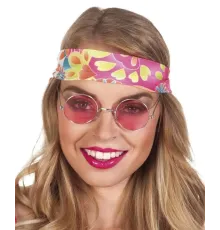 Yuvarlak Cam John Lennon Tarzı Hippi Gümüş Çerçeveli Pembe Gözlük