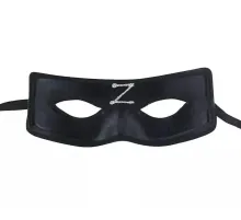 Zorro Maskesi Arkadan Lastikli Z Baskılı