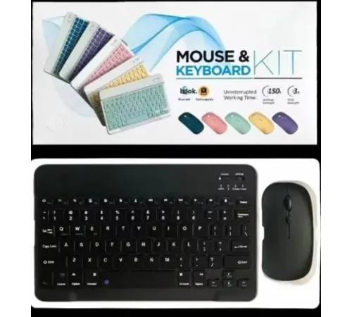 ZR20Km Siyah Kablosuz Klavye Mouse Set