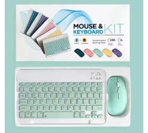 ZR20Km Yeşil Kablosuz Klavye Mouse Set