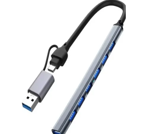 ZR288 7 Port Ads303/D Type-C Usb Metal Usb Hub
