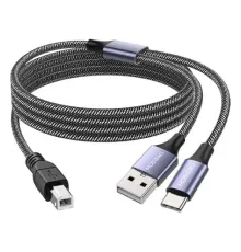 ZR361 Ads 501 Type-C 2 İn 1 Yazıcı Kablosu