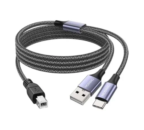 ZR361 Ads 501 Type-C 2 İn 1 Yazıcı Kablosu