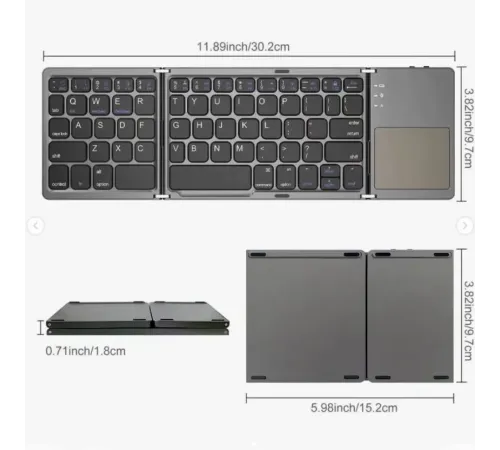 ZR443 B033 Katlanabilir Klavye