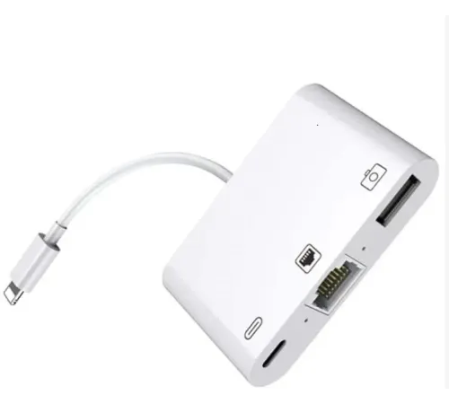 ZR461 Nk107 Lightning Çoklu Ethernet Adaptör