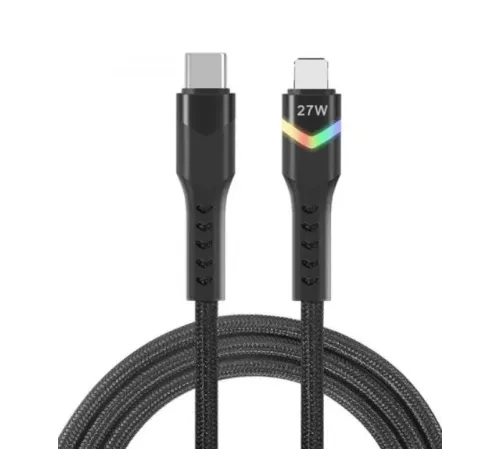 ZR536 Type-C To Lightning 27W Ledli Pd Kablo 1 M