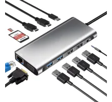 ZR610 Type-C 12 İn 1 Çift Hdmı